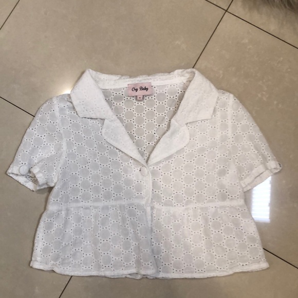 cry baby Tops - Cry Baby eyelet top